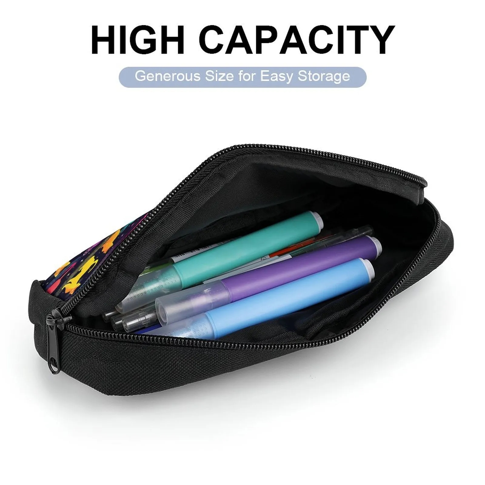 Polyester Pencil Case with Double Zipper 7