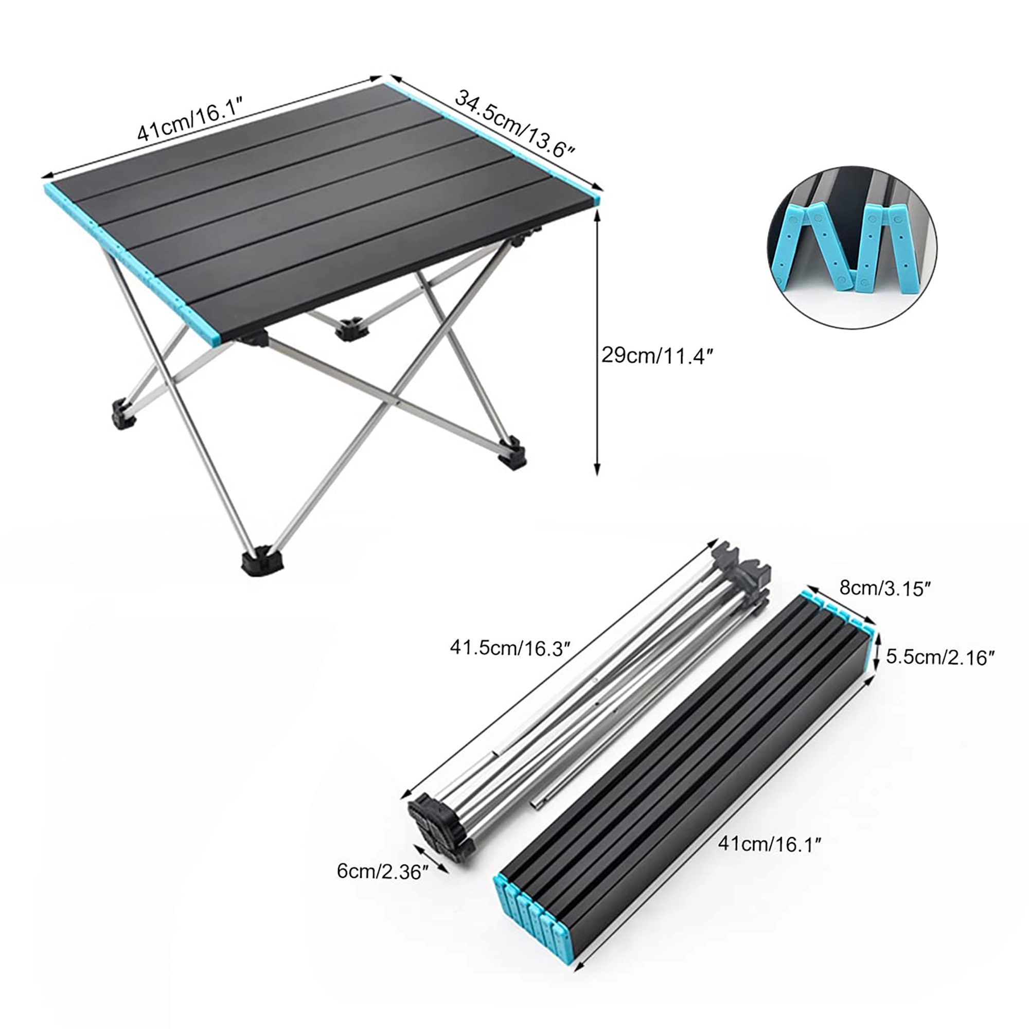 Outdoor Portable Aluminum Folding Picnic Table 2