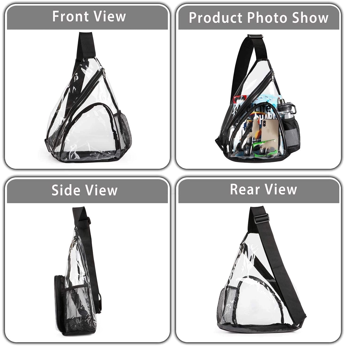Clear Pvc Sling Bag 4
