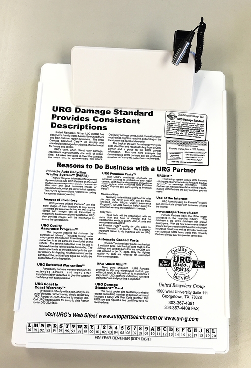 Letter Size Clipboard w/ Storage Box & Light Clip 5