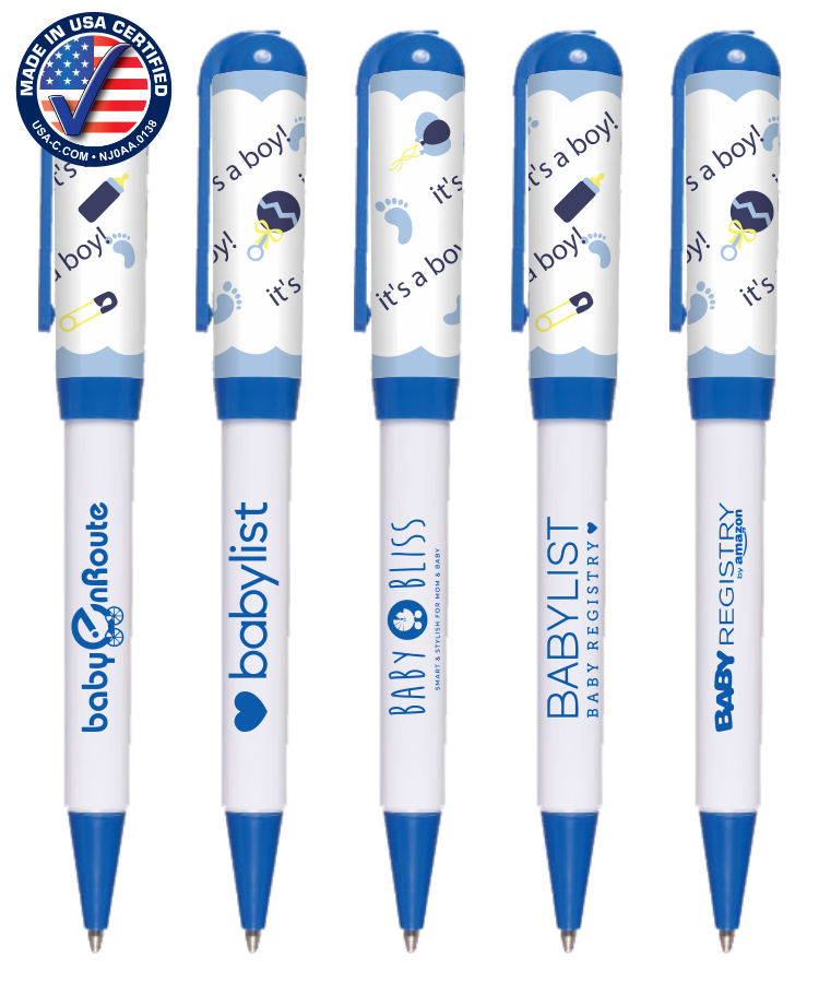 USA Made, It's a Boy Designed "Euro Style" Twist Pen 1
