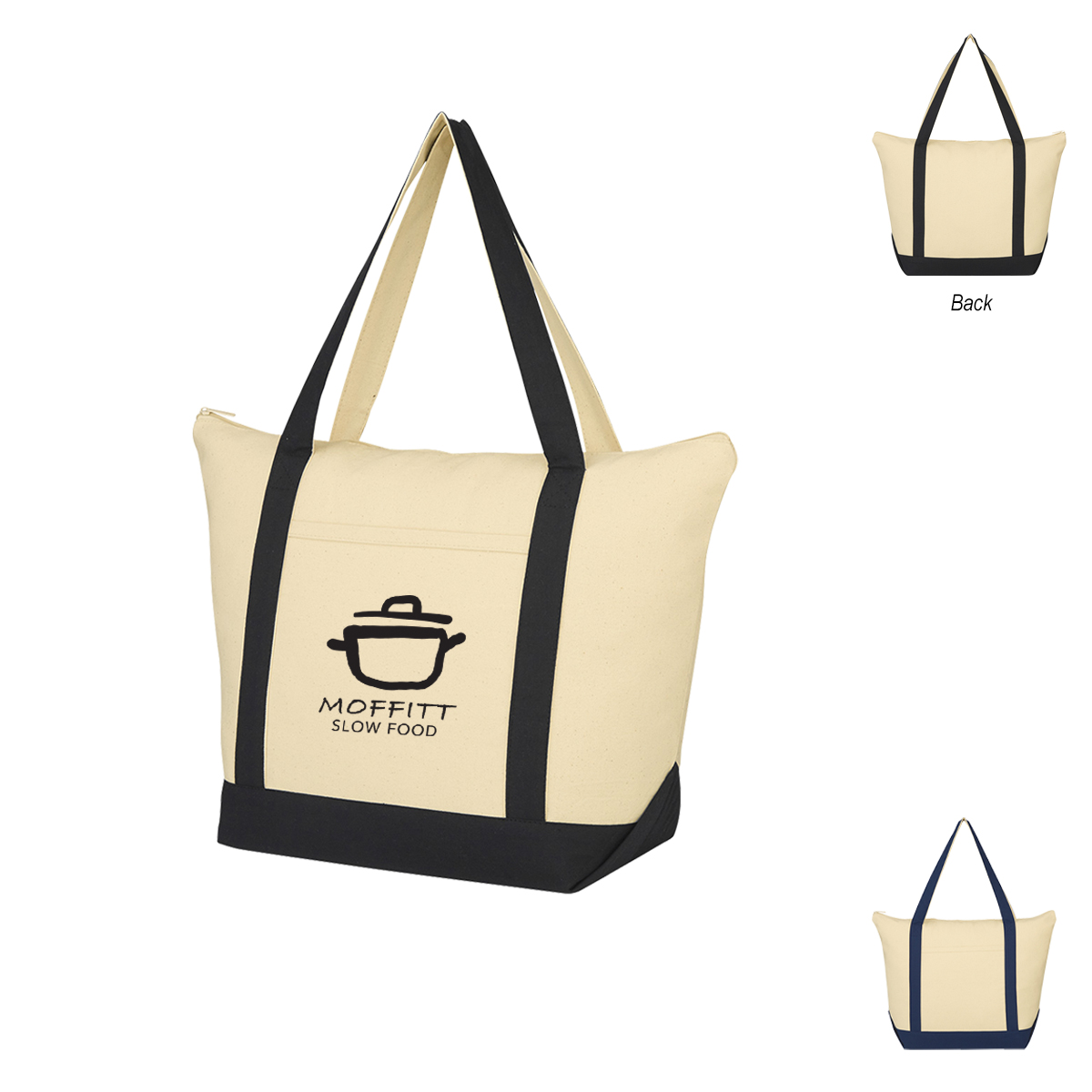 Folksy 12 Oz. Cotton Tote Bag 6
