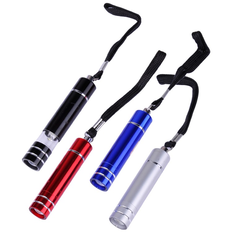 Aluminum LED Flashlight with Strap 1