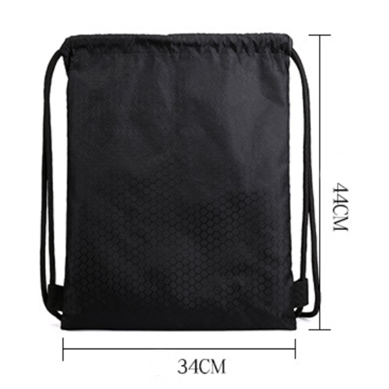 600D Football Material Gym Backpack Bag w/thick Thick Drawstring 5