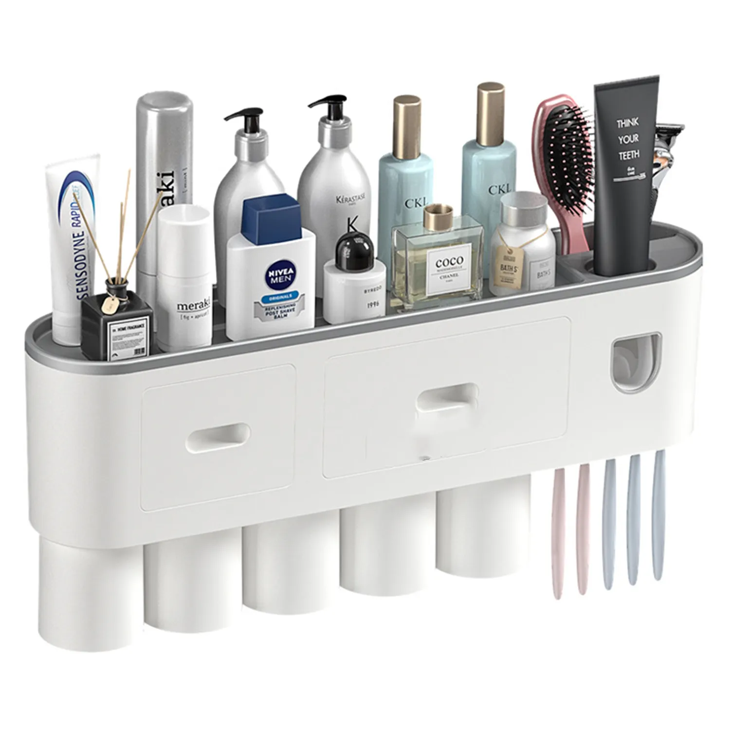 2 Cups Toothbrush Holders for Bathrooms 2