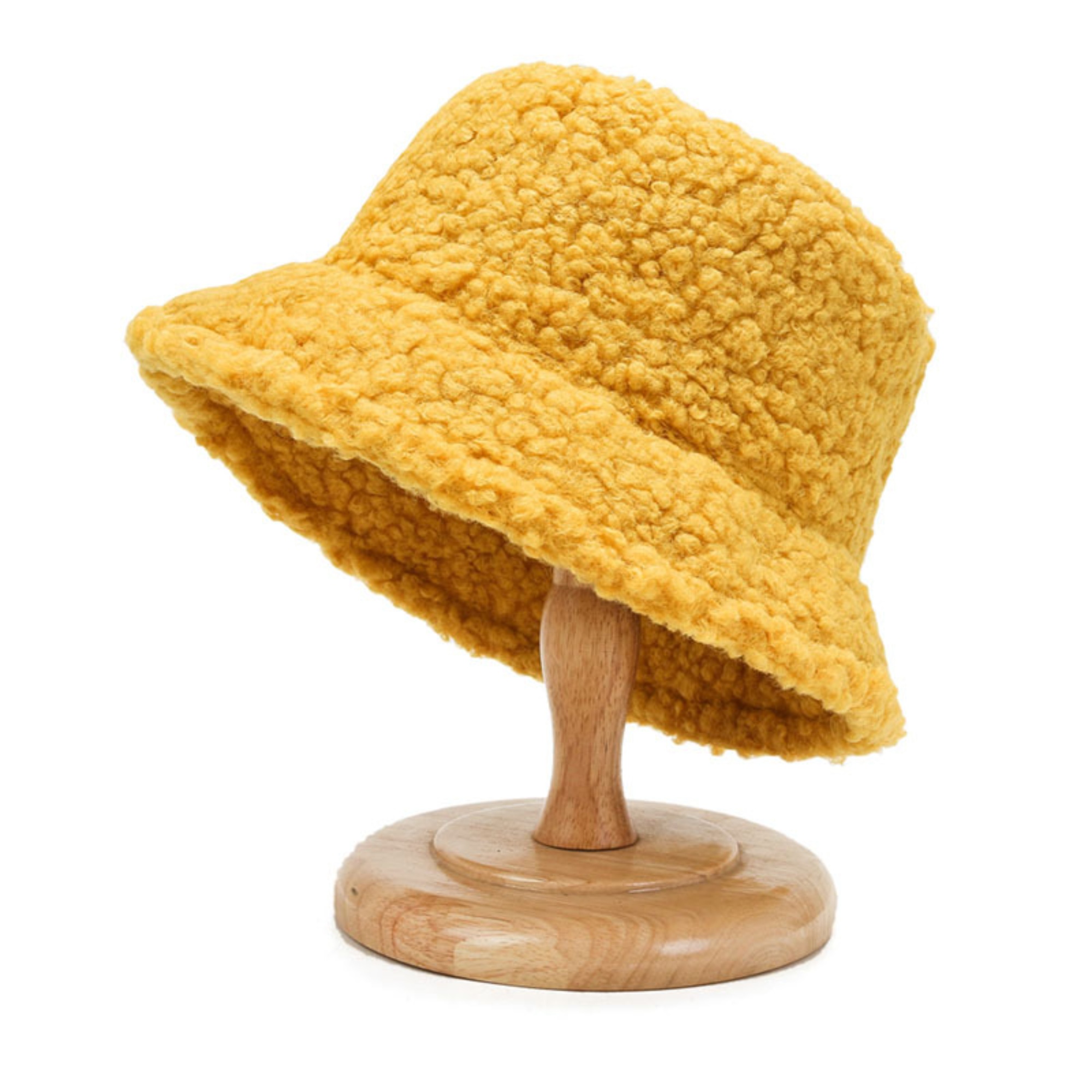 Soft Sherpa Fleece Bucket Hat for Women Winter Style 11