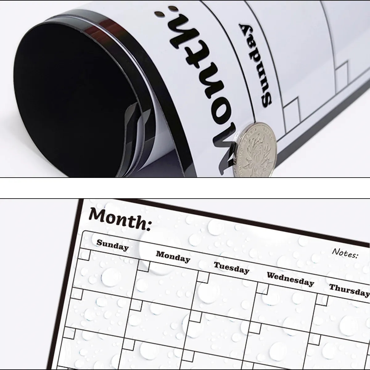 Magnetic Dry Erase Monthly Planner For Fridge 7