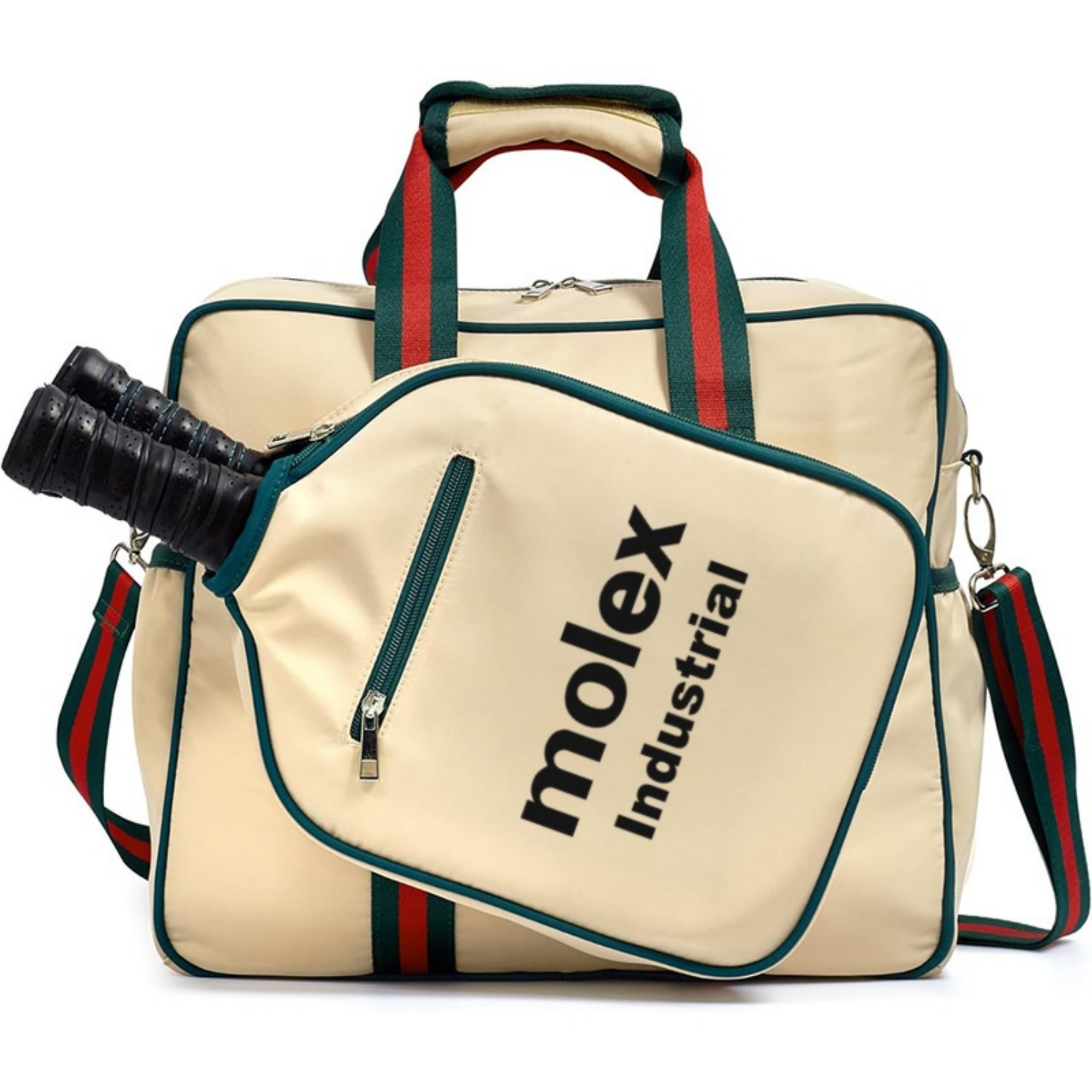 Pickleball Bag Tote With Front Pocket Fits 2 Paddles