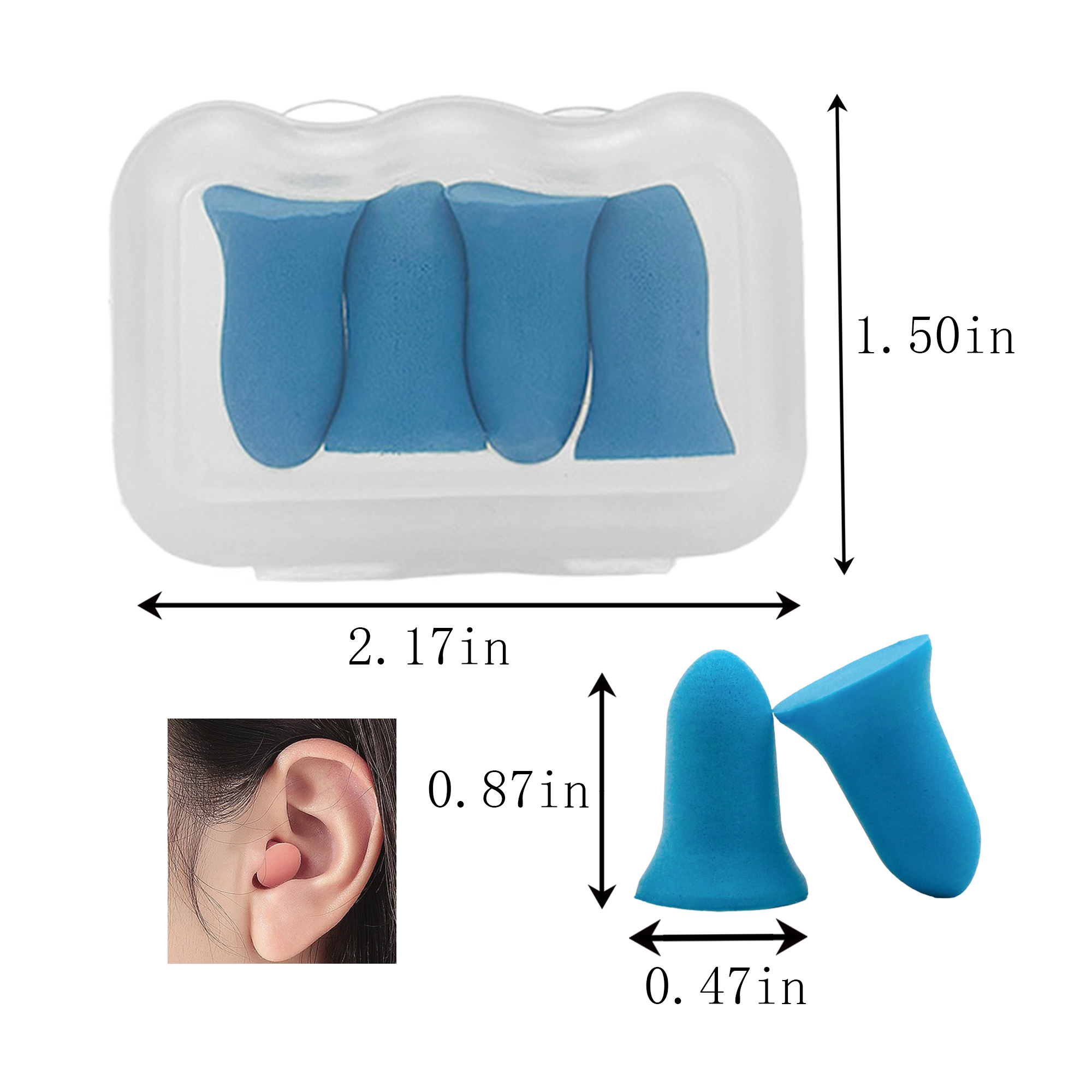 Slim Waist Soundproof Earplugs 2