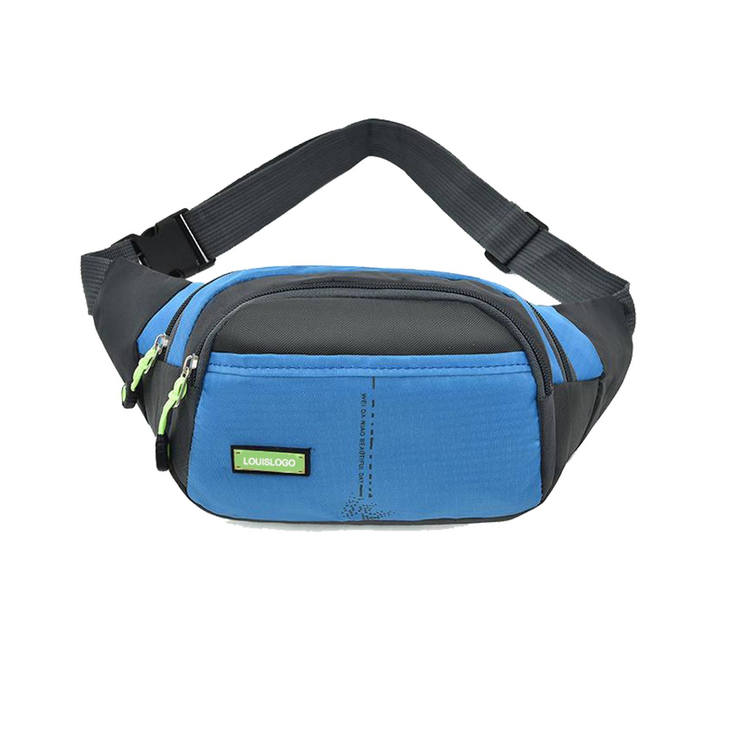 Nylon Fanny Pack with 3 Zipper Pockets 5
