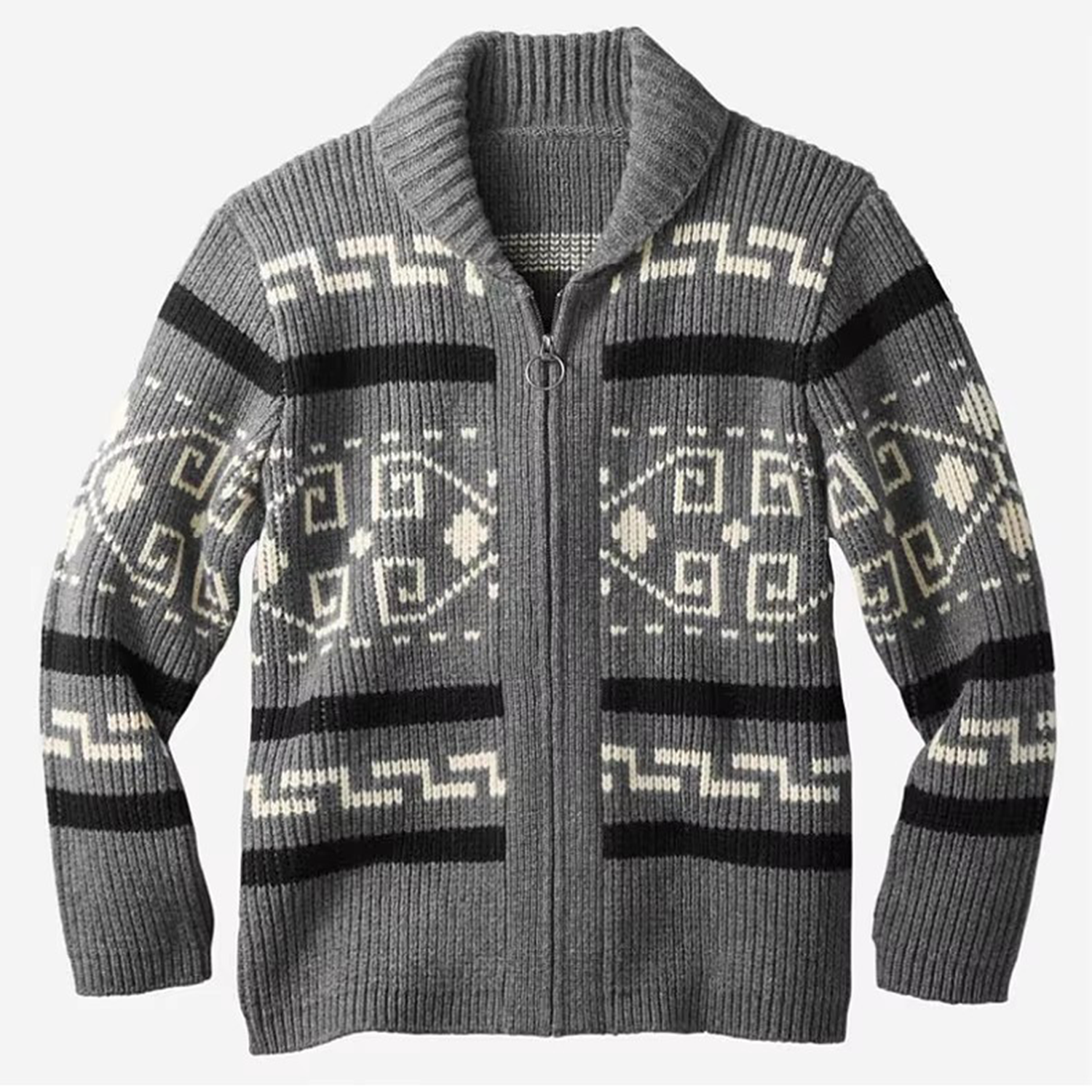 Sweater Cardigan Lapel Long-sleeved Coat 3