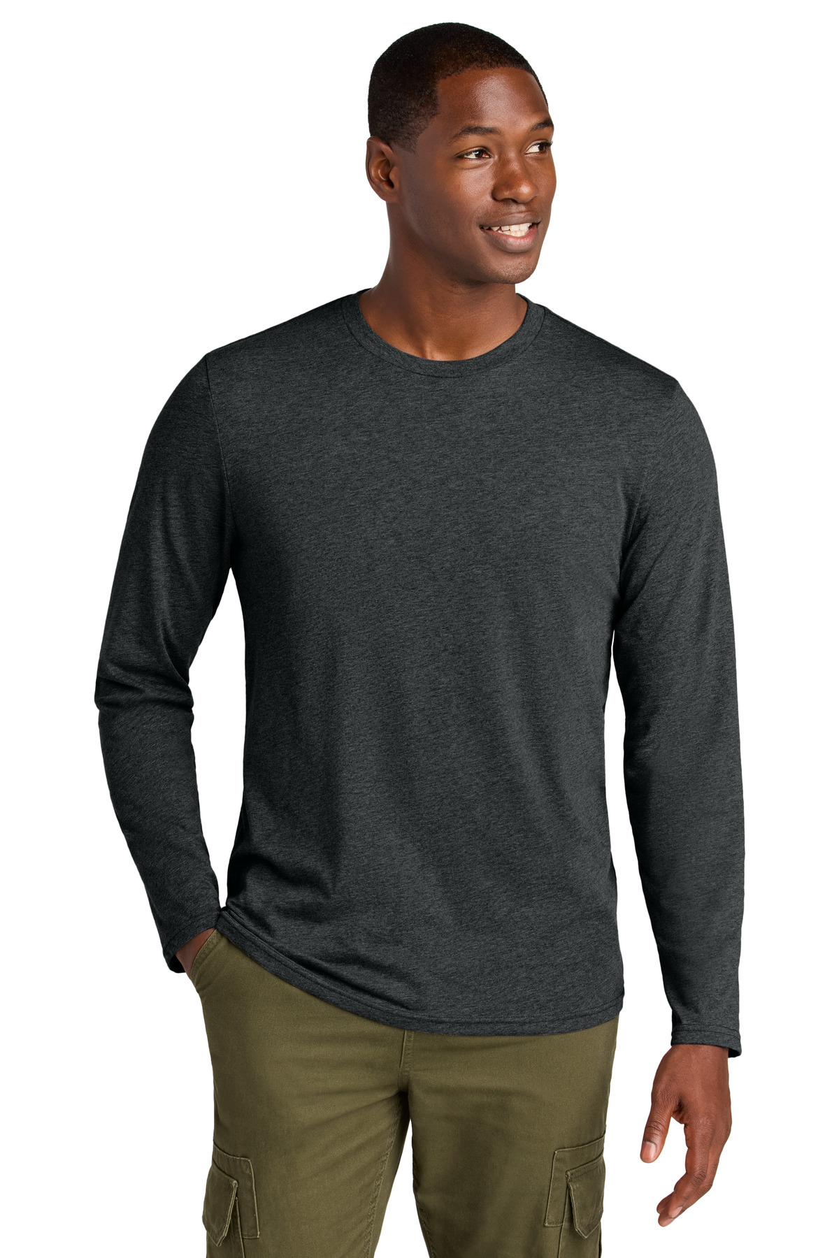 District Perfect Weight CVC Long Sleeve Tee DT185 55