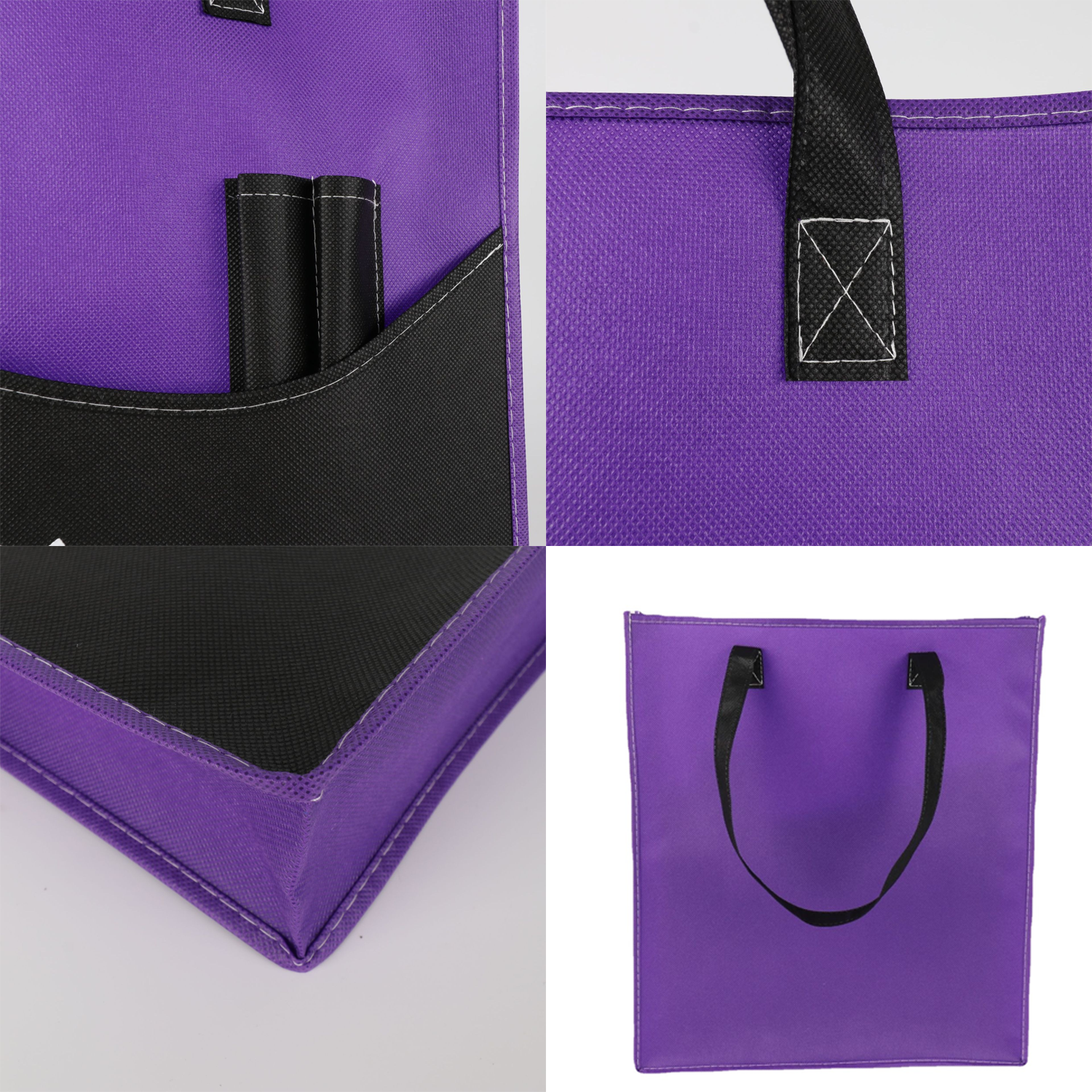 Two Tone Non-Woven Shopping Tote Bag 4