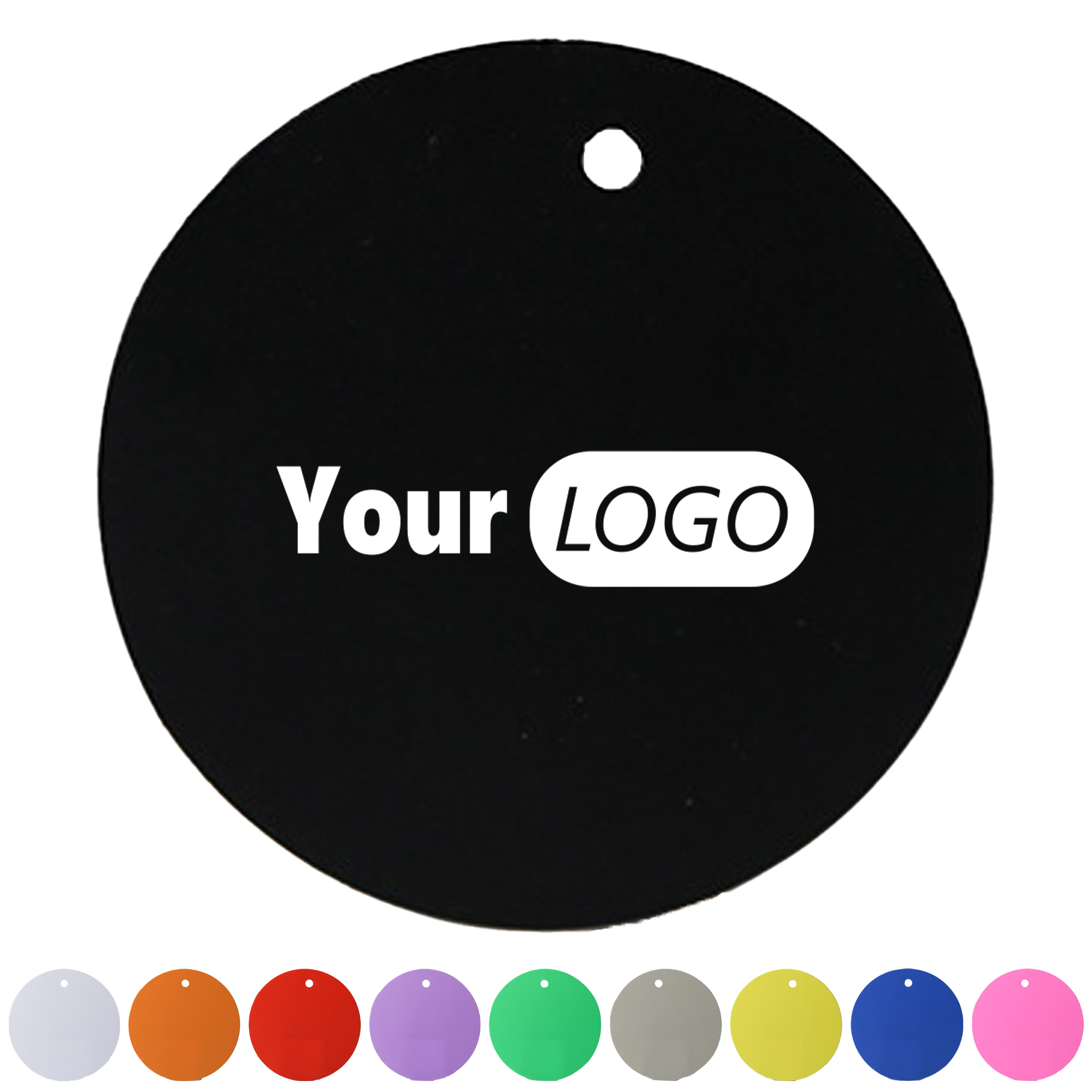 Pvc Circular Blank Label 2