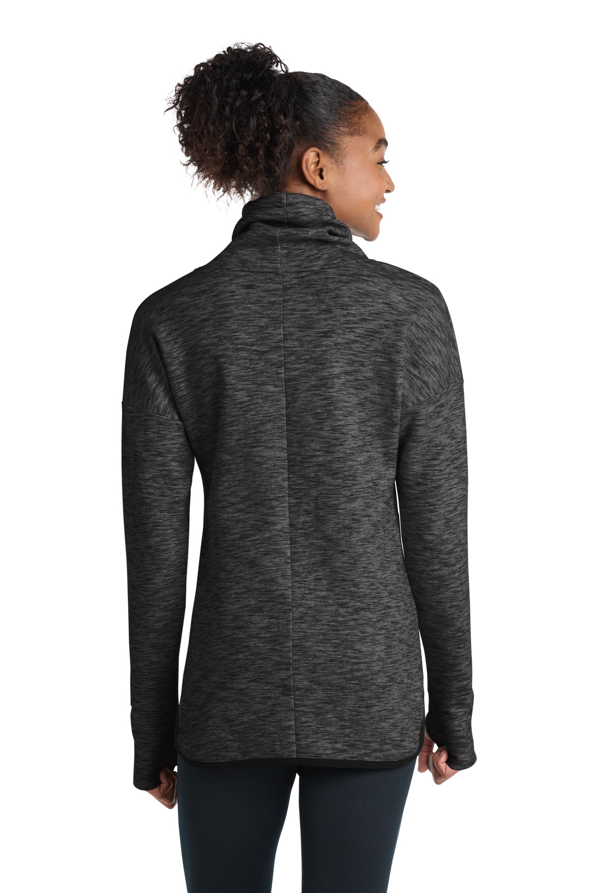Sport-Tek Women's Triumph Cowl Neck Pullover LST280, custom hoodie or sweatshirt with logo imprint 23