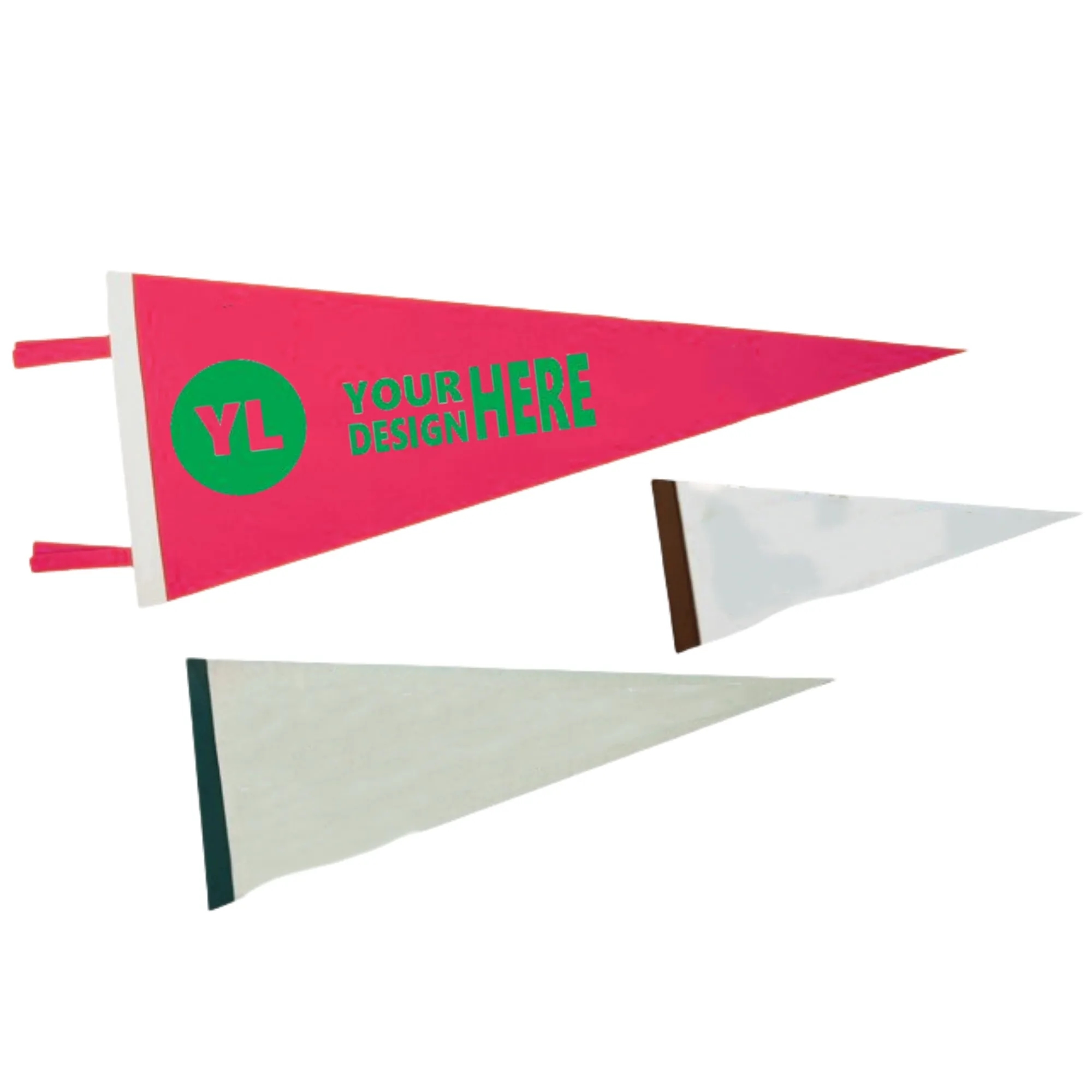 17.7"x7.9" Full Color Printed Felt Pennant