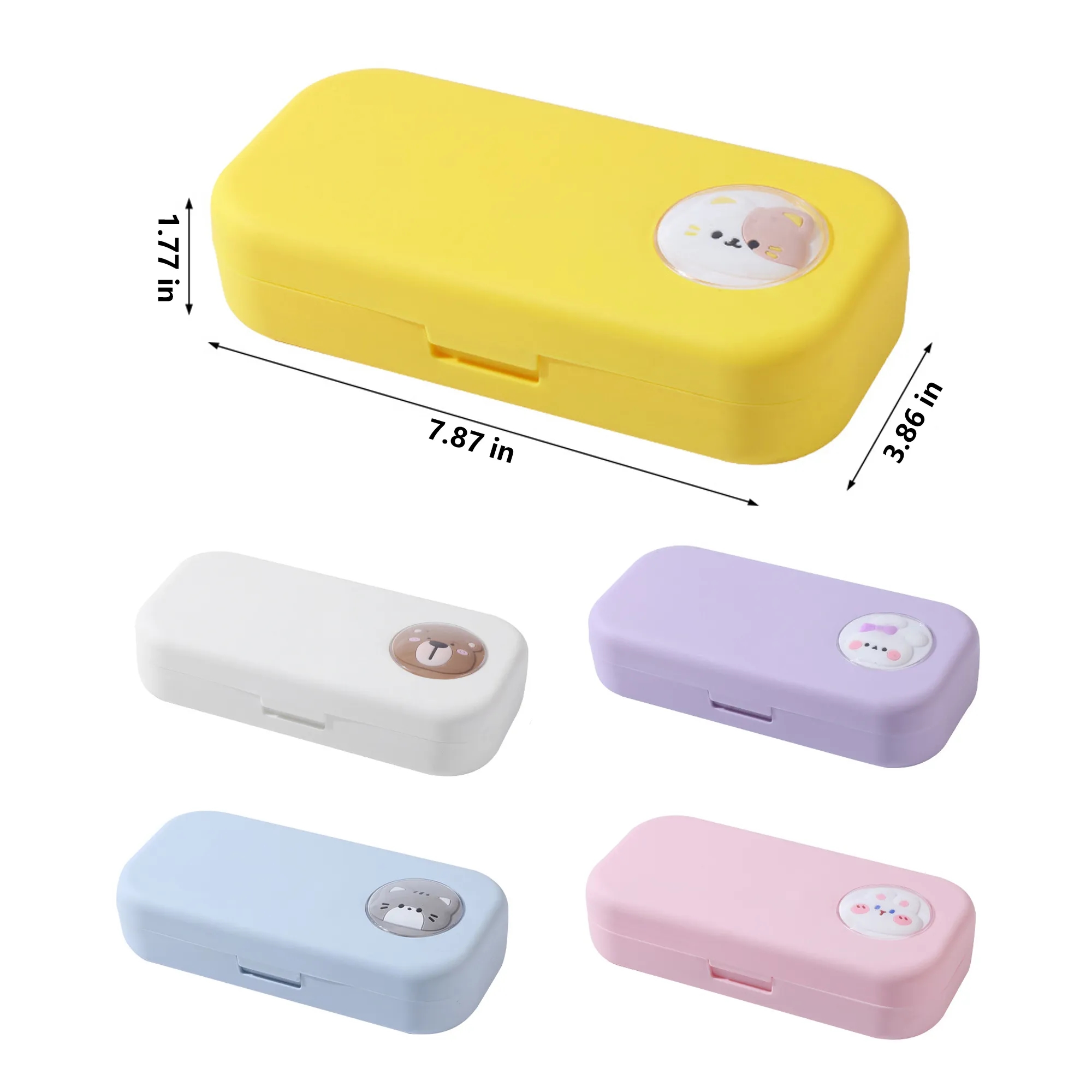 Large Capacity Double-Layer Pencil Case 1