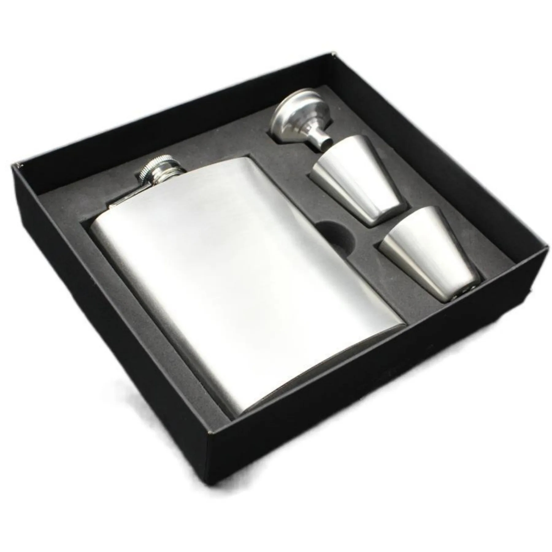 8 Oz Hip Flask Set 3
