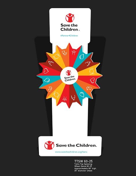 Free Standing Spinning Wheel Game 60-25 (59.75" high, 25.5" diameter wheel)