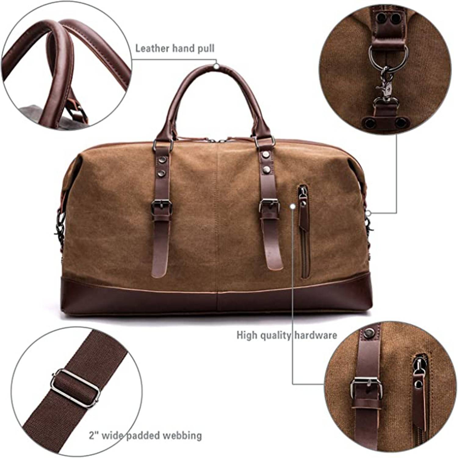 Durable Canvas Travel Duffle Bag 3