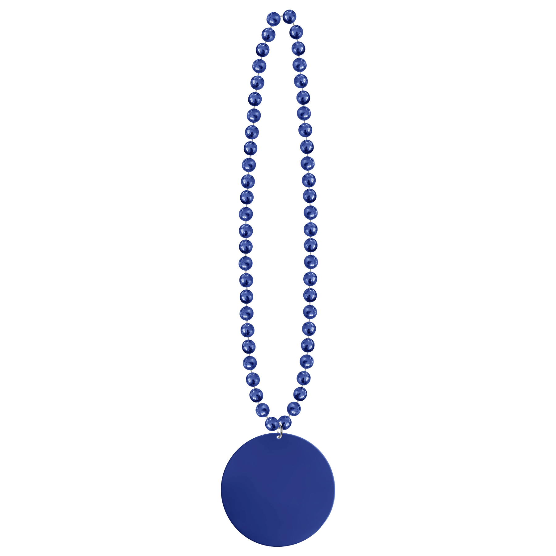2 1/2'' Plastic Medallion Beads Necklace 5