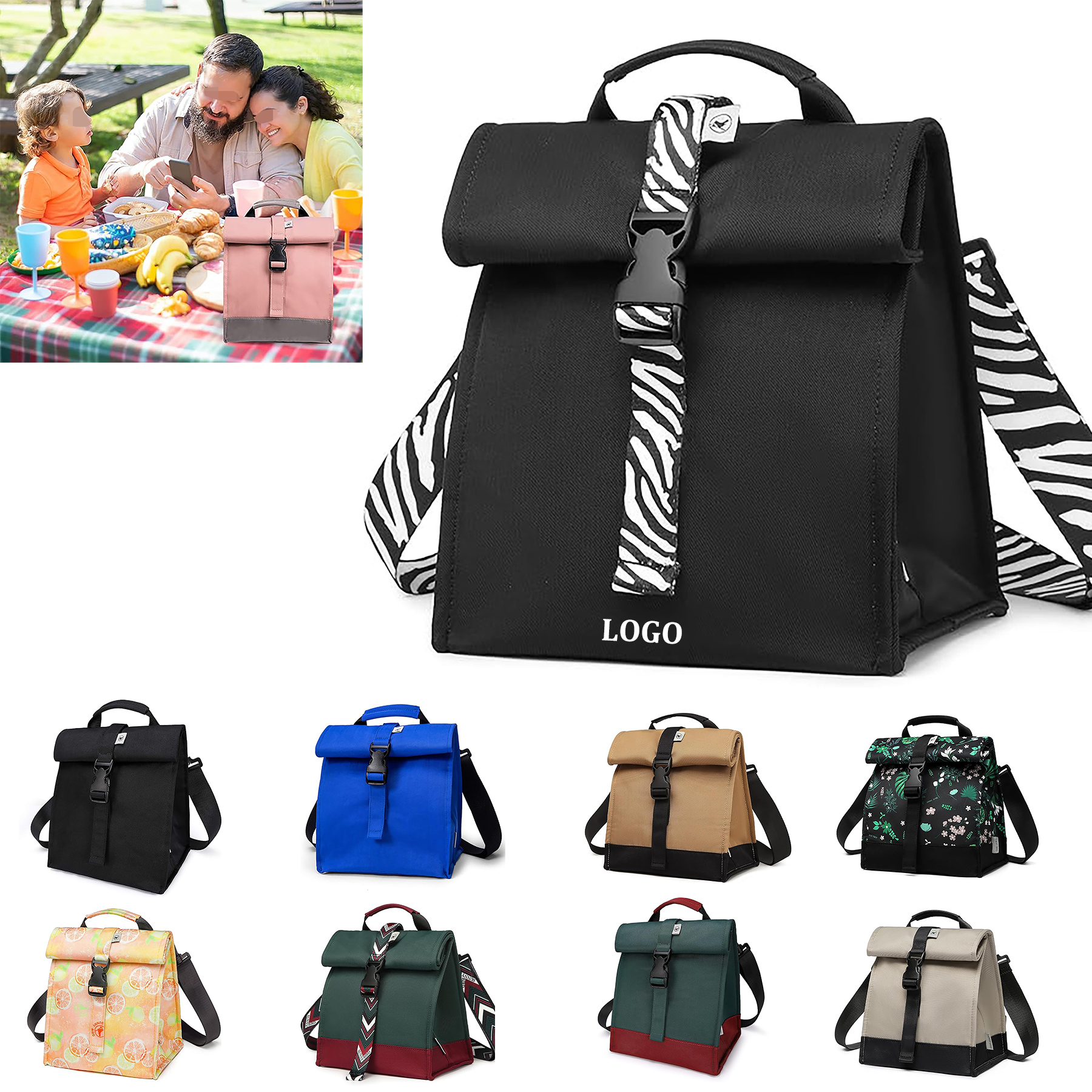 Insulated Lunch Bag Roll 9