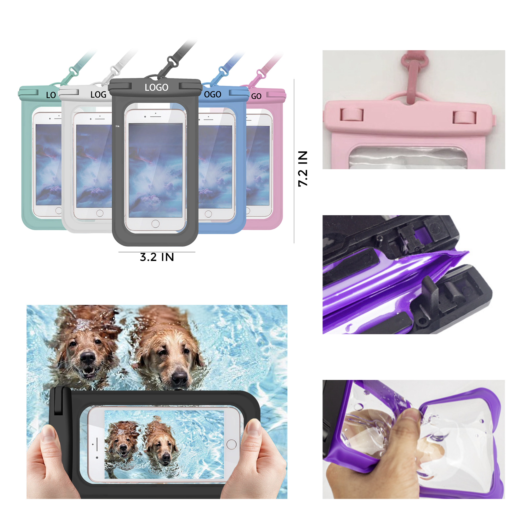 MOQ 10 PCS Mobile Phone Waterproof Bag 2