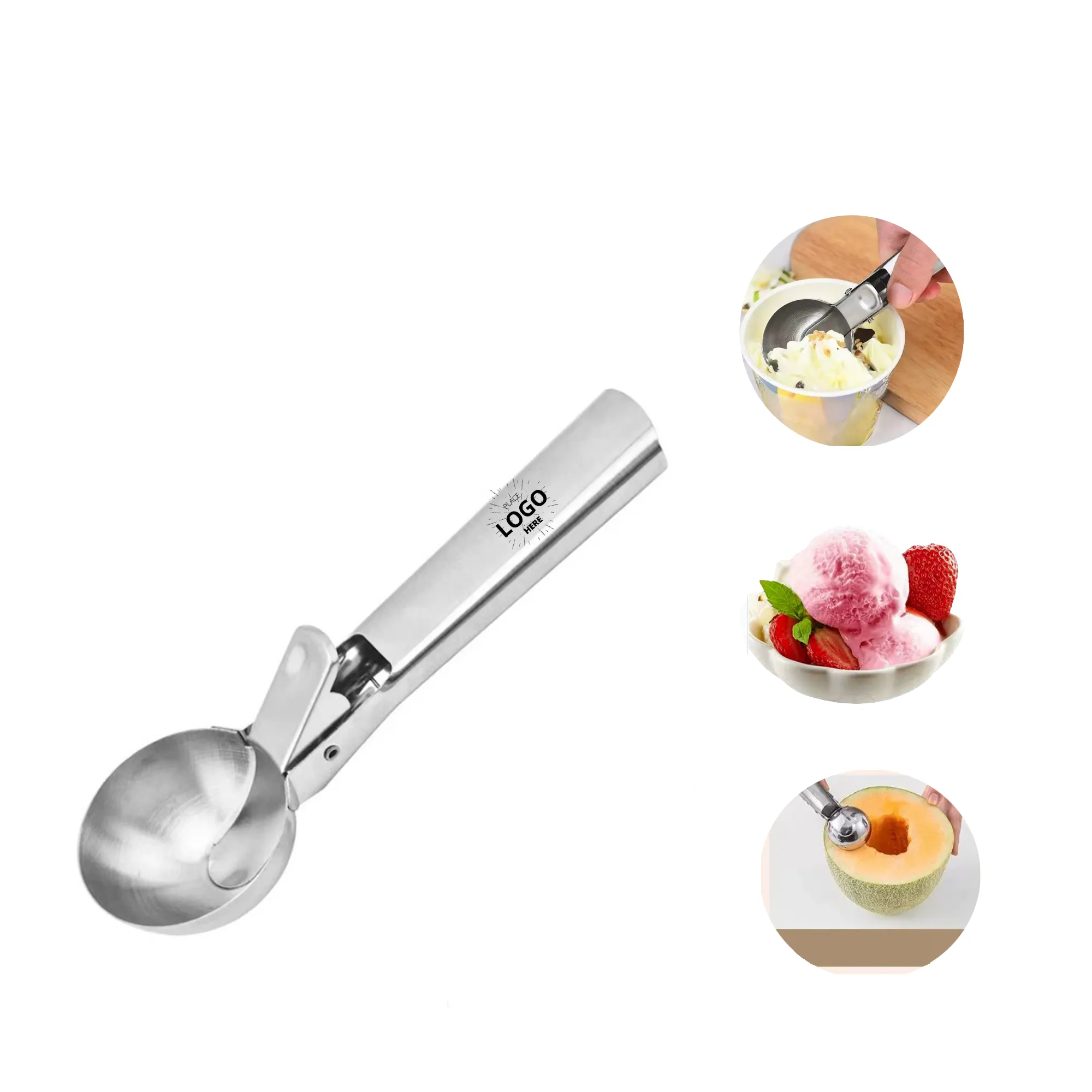 Stainless Steel Ice Cream Scoop 2