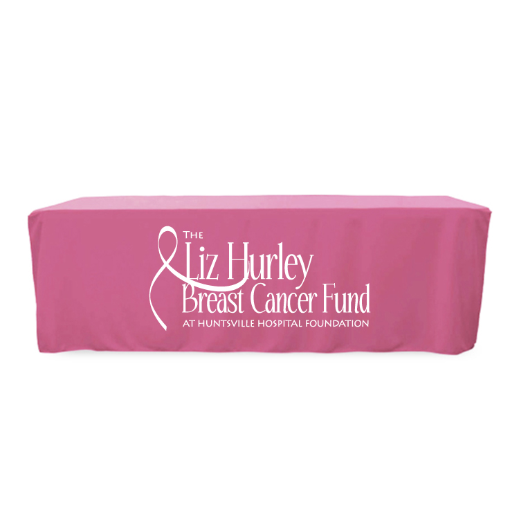 8 ft. Fitted PolyKnit Table Cover (One Color Logo) 7
