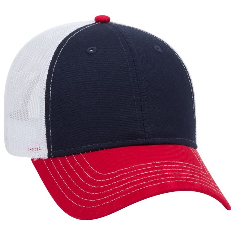 OTTO CAP® 6 Panel Low Profile Mesh Back Trucker Hat 61