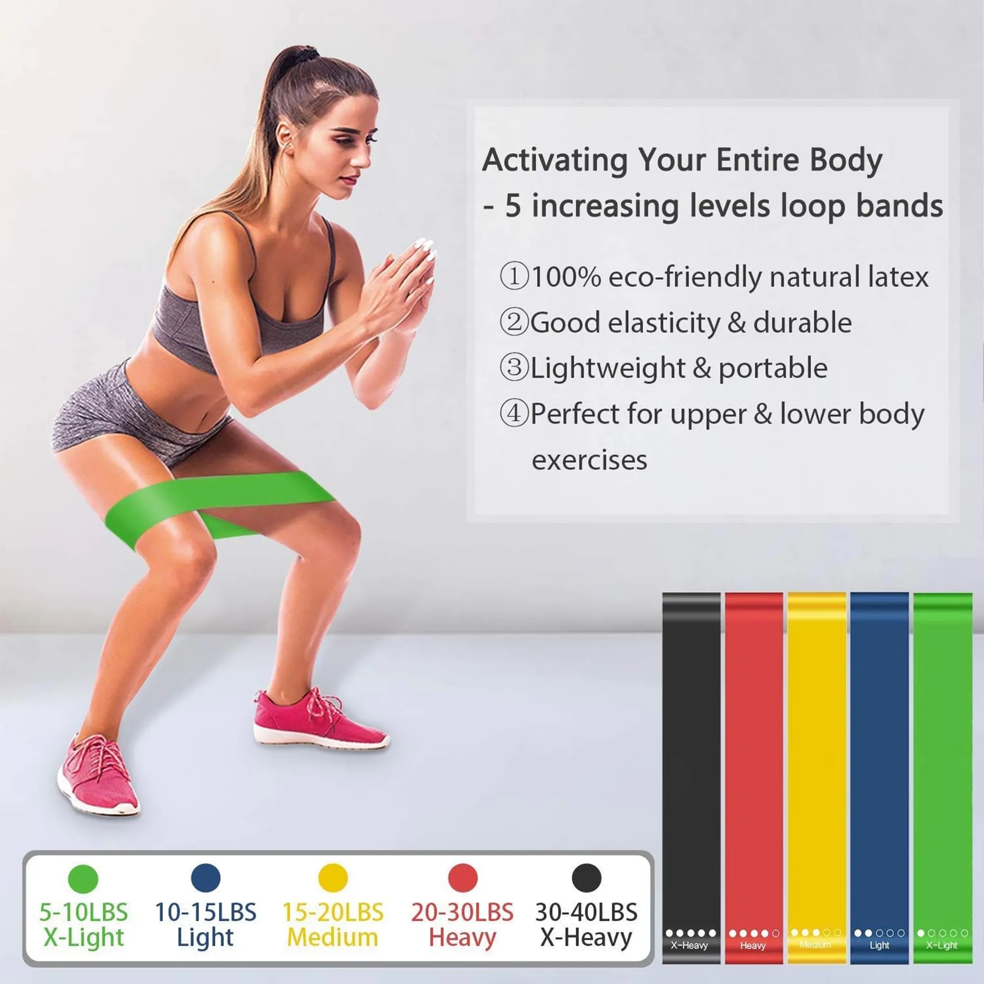 Resistance Loop Exercise Bands 6