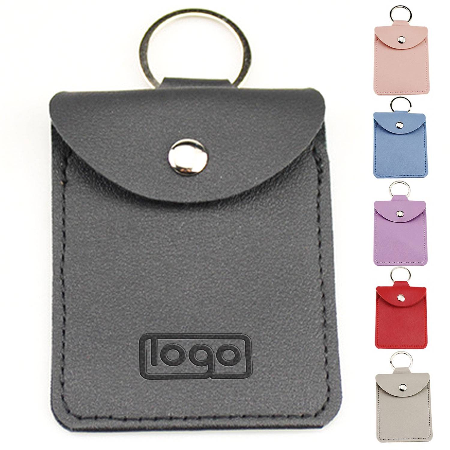 Lightweight And Portable Pu Leather Coin Purse Pendant 5