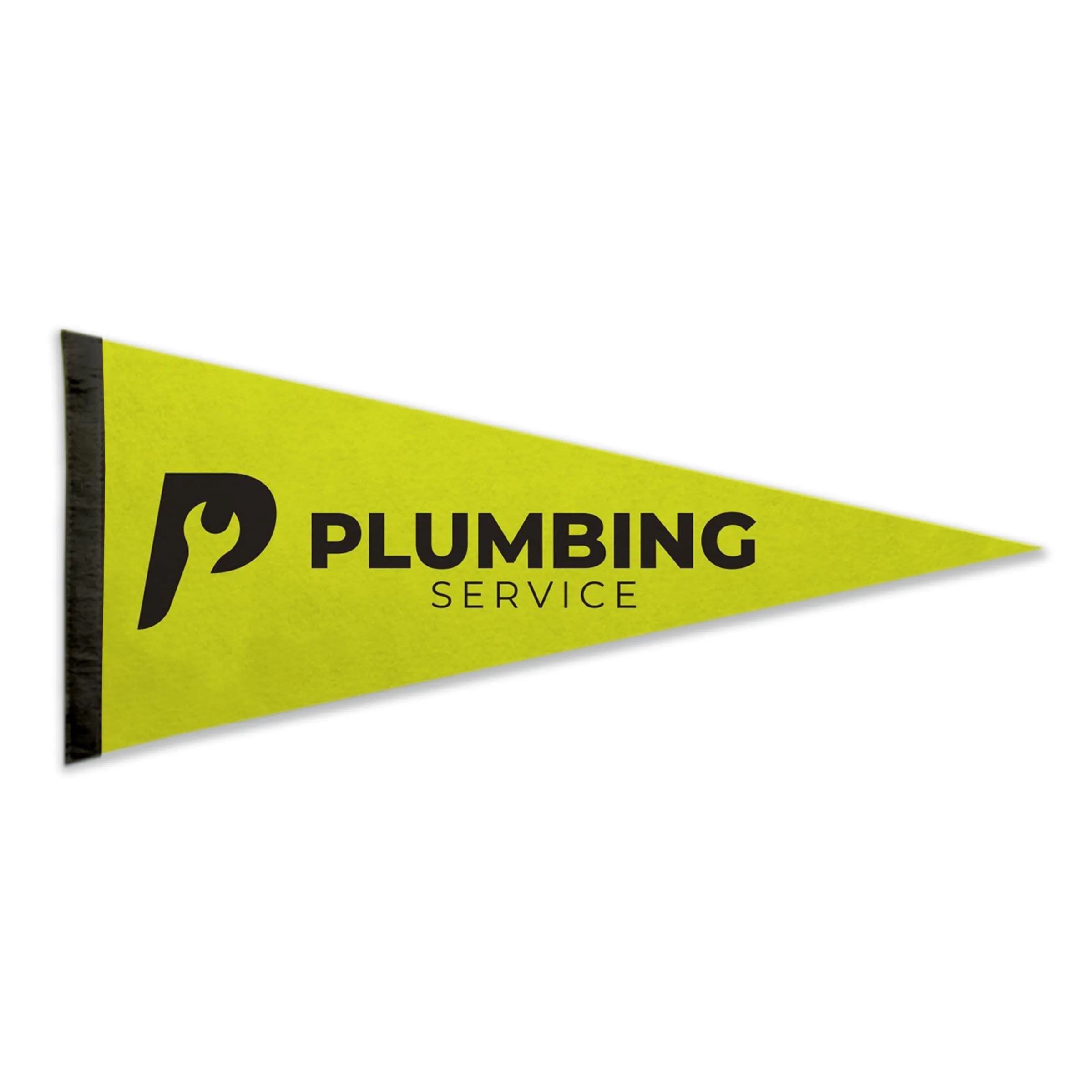 12" x 30" Acrylic Felt Pennant without Pole - Silk Screen 2