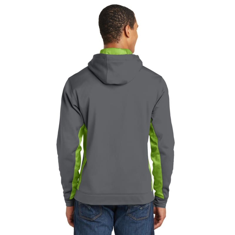 Sport-Tek Sport-Wick CamoHex Fleece Colorblock Hooded Pullover., custom hoodie or sweatshirt with logo imprint 10