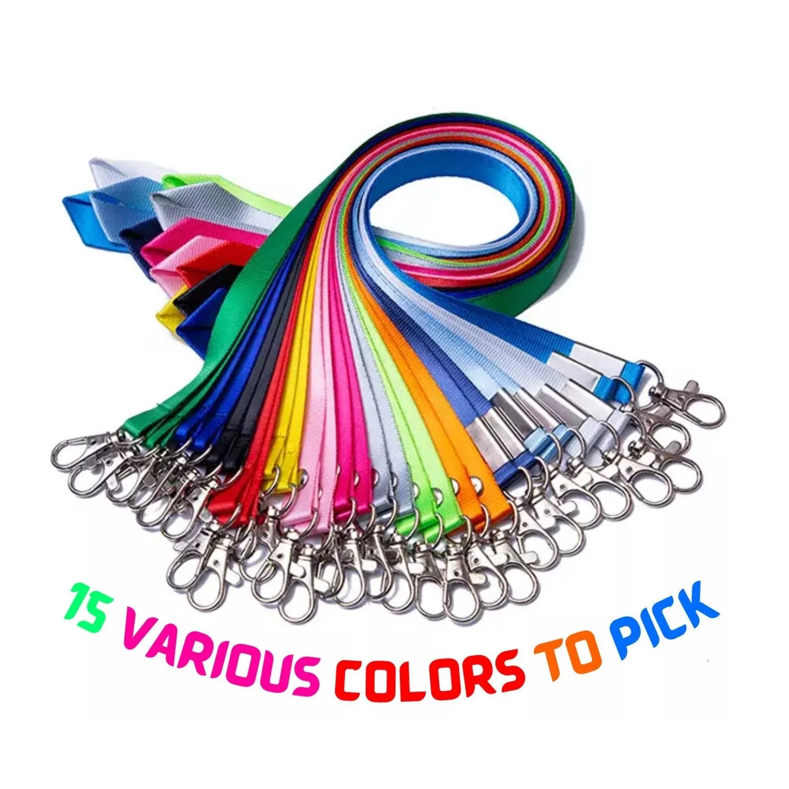 Full Color 3/4" Polyester Detachable Buckle Lanyard 1