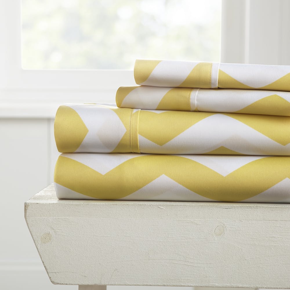 Twin Sheet Sets - Yellow Arrow Pattern 3 Piece 2
