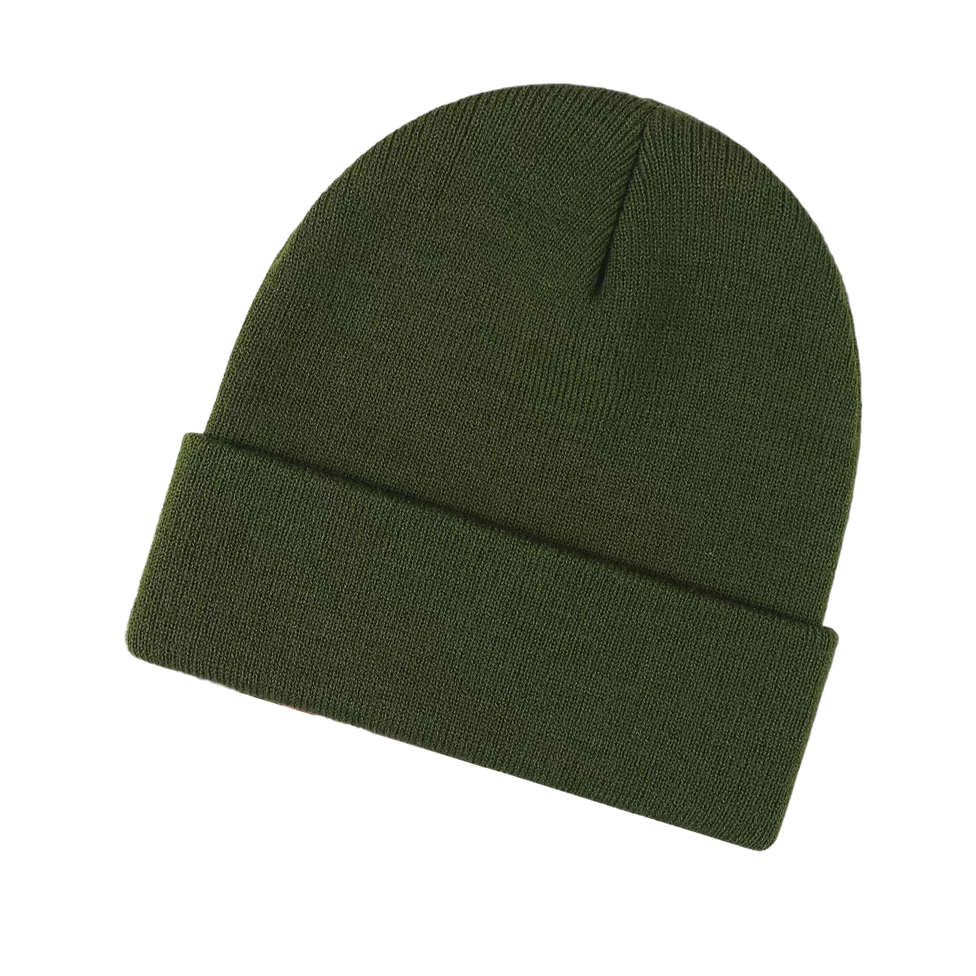 Acrylic Knitted Thermal Beanie With Front Embroidery 12