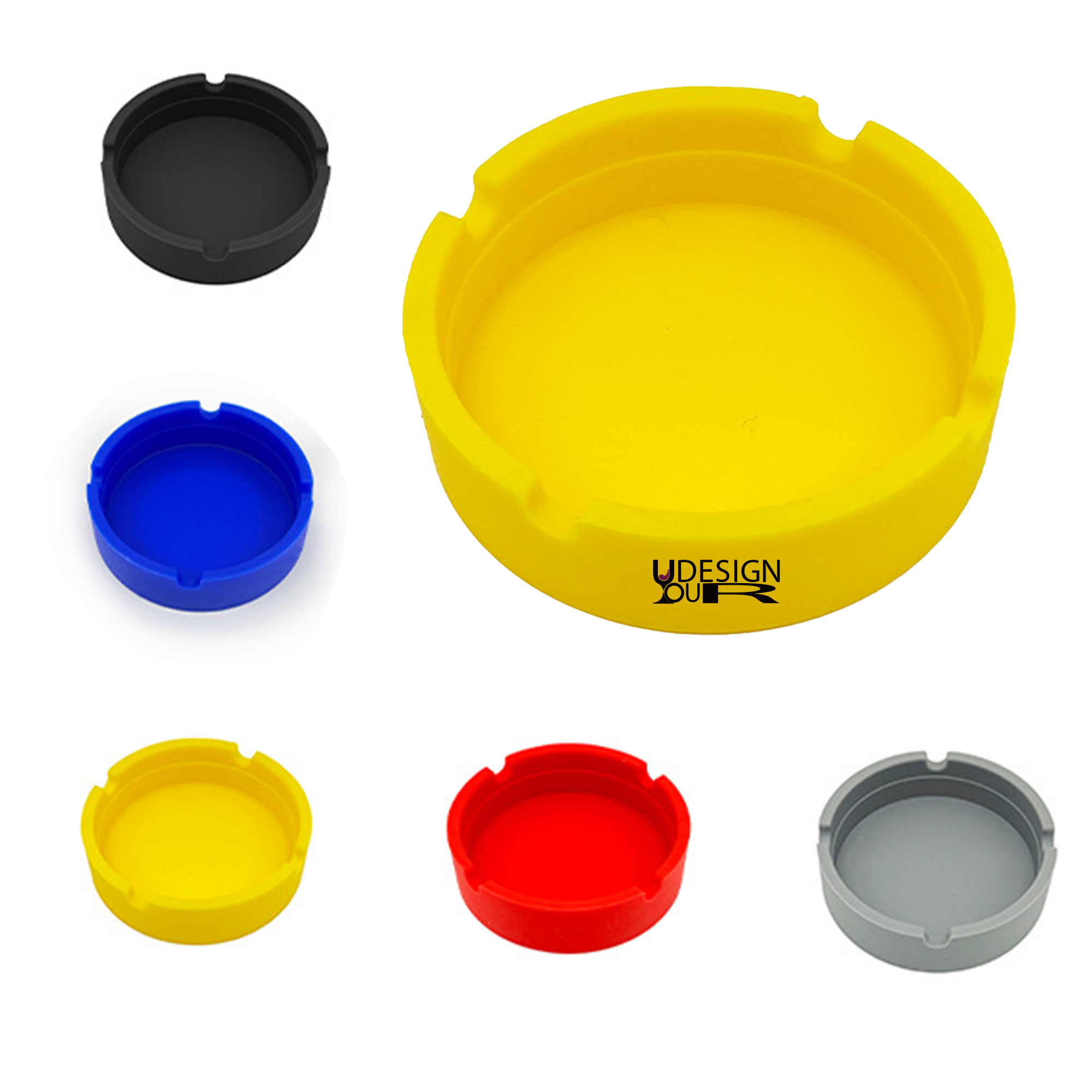 Shatterproof Silicone Circular Ashtray 2