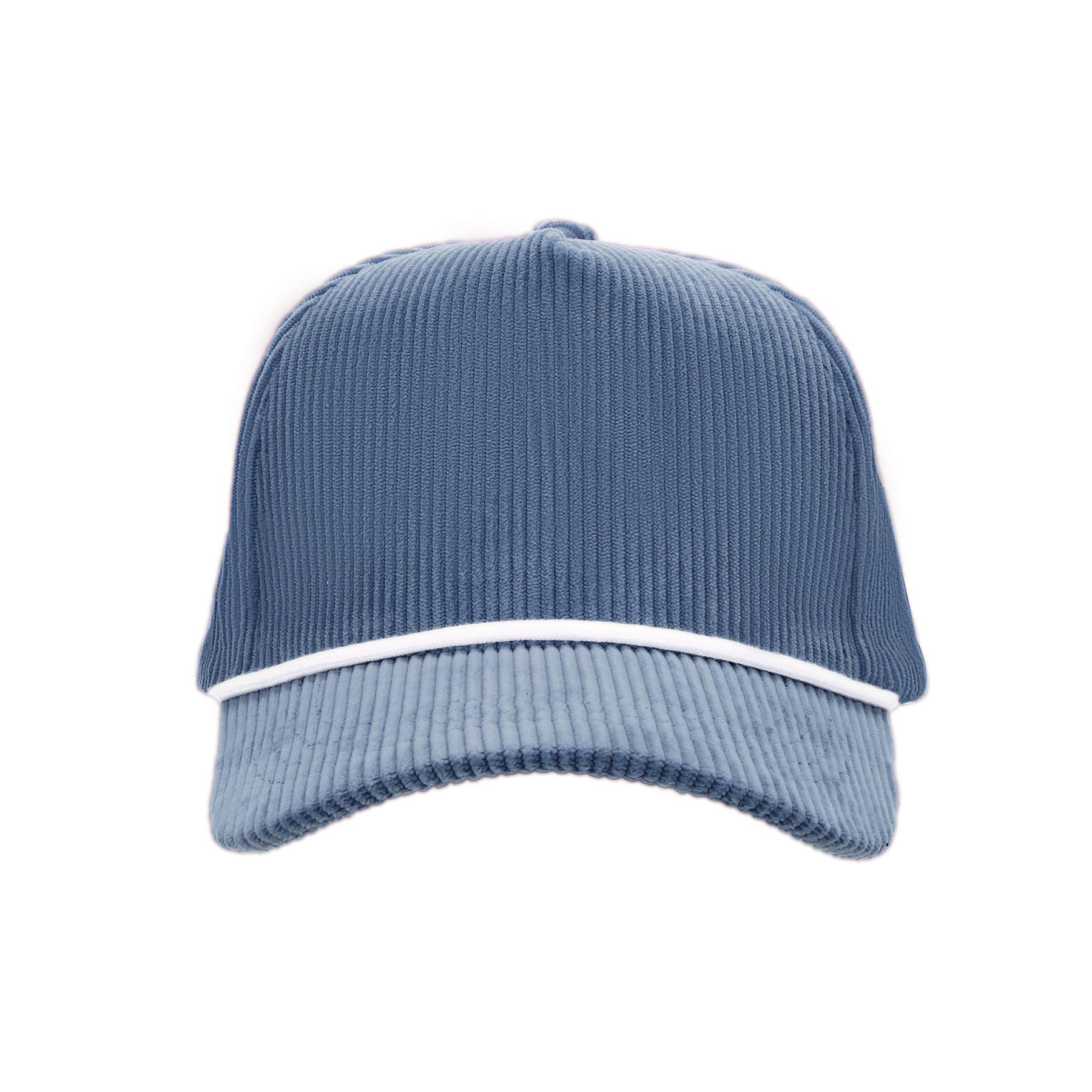 5 Panel Corduroy Sports Cap With Rope Visor And Adjustable Brass Buckle 2