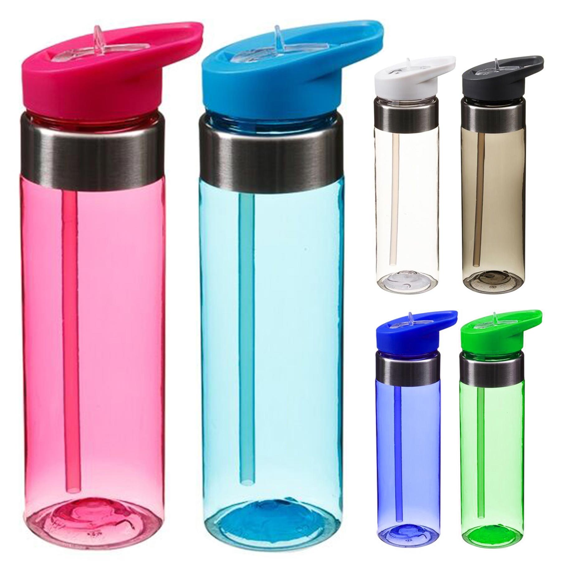 20 Oz.Plastic Insulated Tumbler With Black Lid and Straw 2