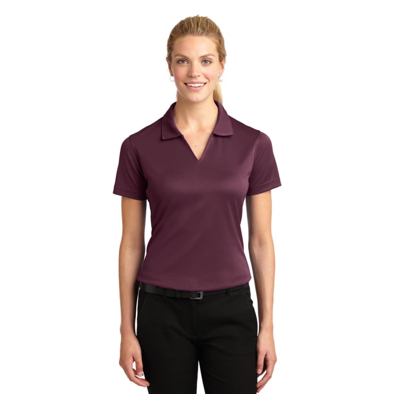 Sport-Tek Women's Dri-Mesh V-Neck Polo. 11