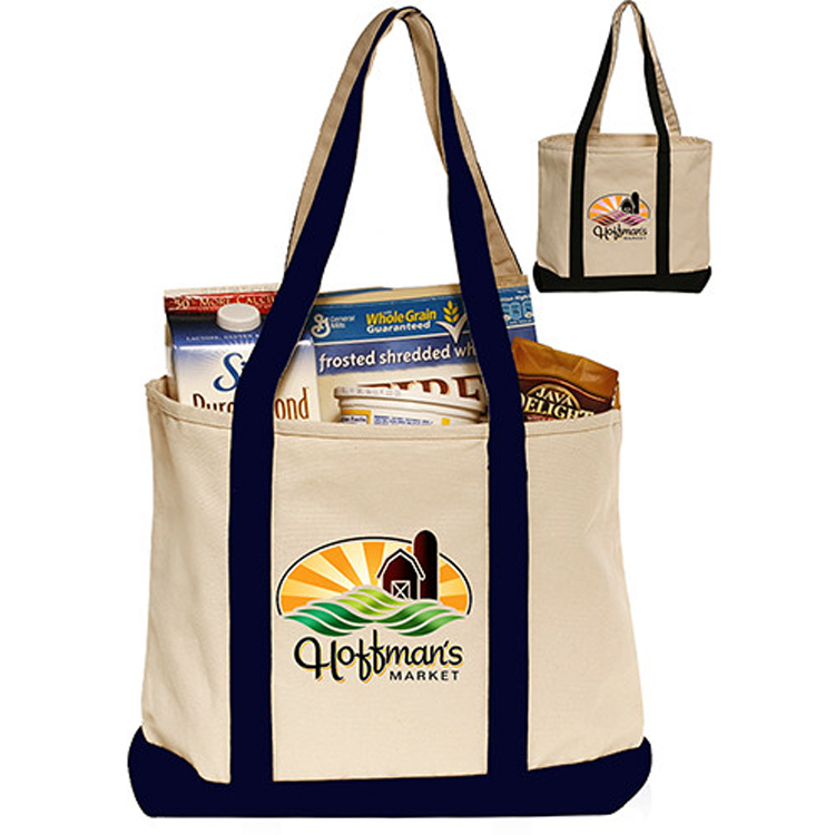 Heavyweight Cotton Tote Bag, custom tote bag with logo imprint 2