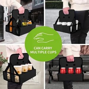 Portable 6 Cups Holder Organizer with Foldable Design 9