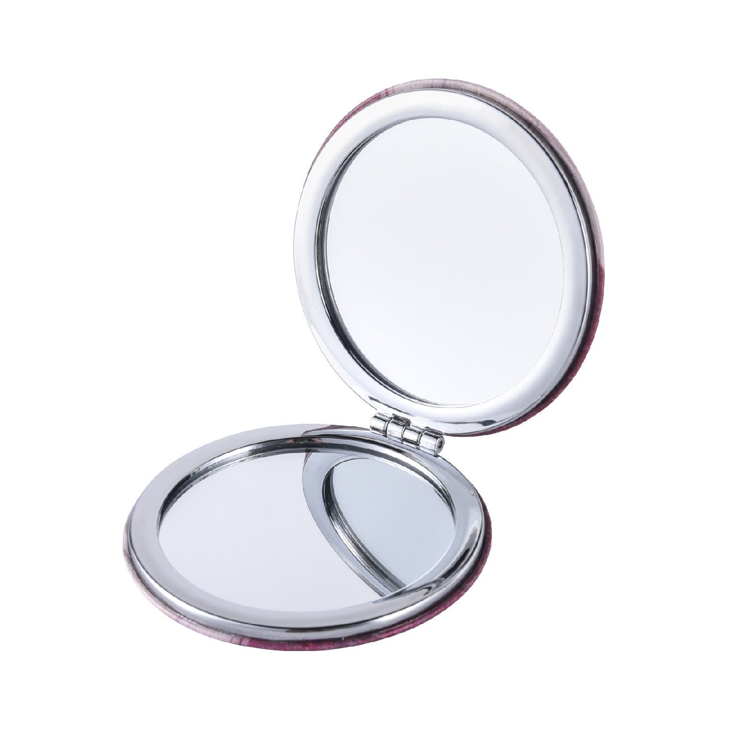 PU Leather Folding Pocket Compact Mirror 2