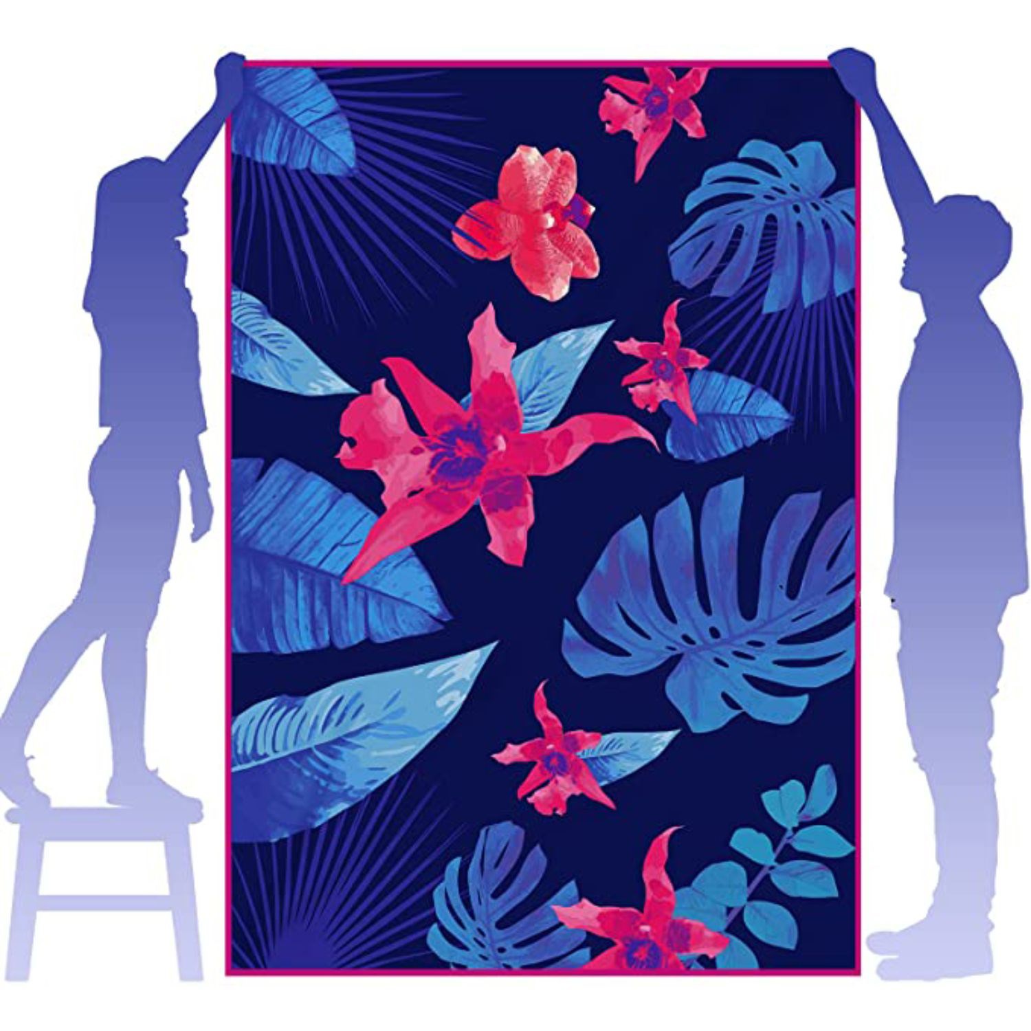 40"x 75" King Size Sublimated Microfiber Velour Beach Towel 5