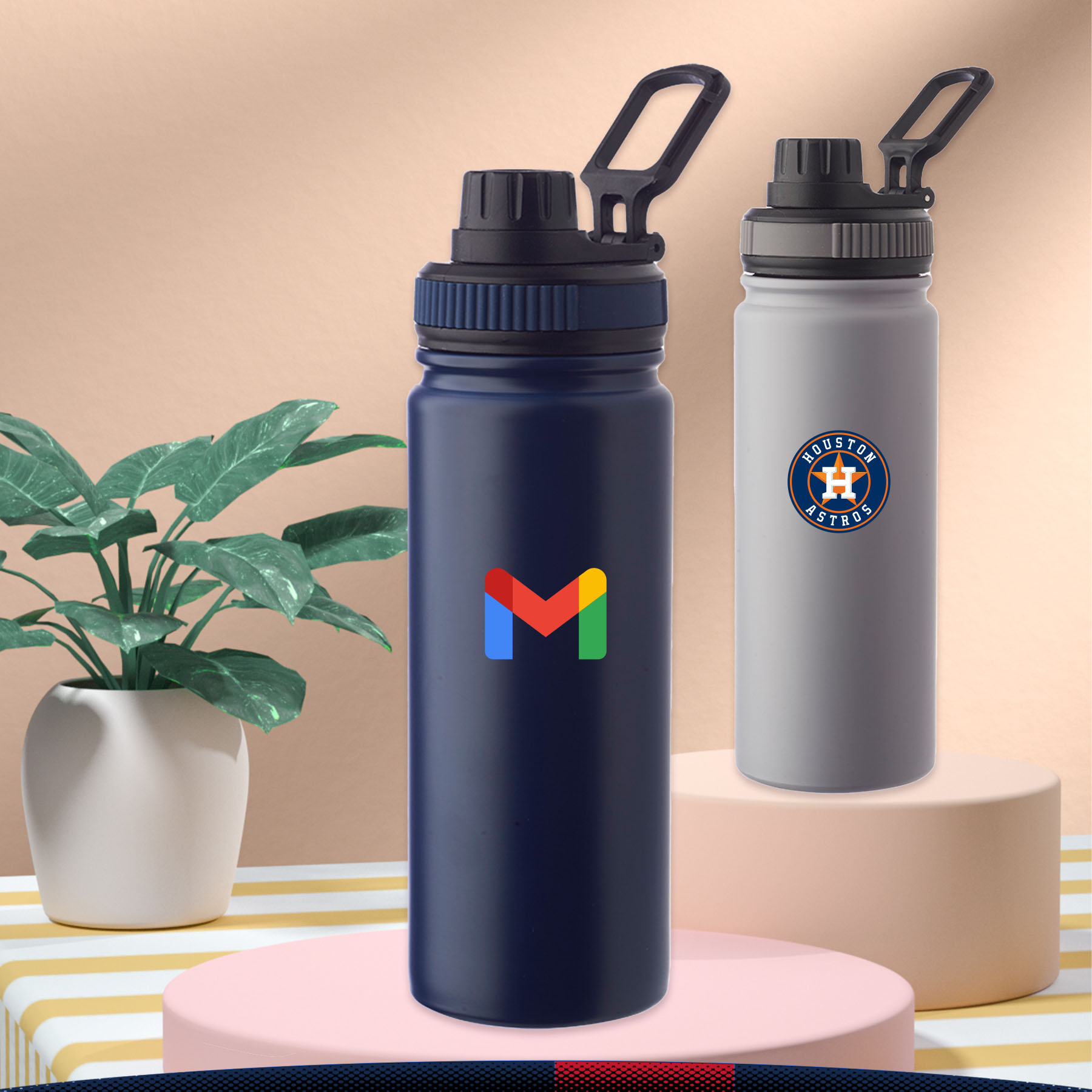 Cakole Stainless Steel Water Bottle - 23 OZ., custom water bottle with logo imprint 8