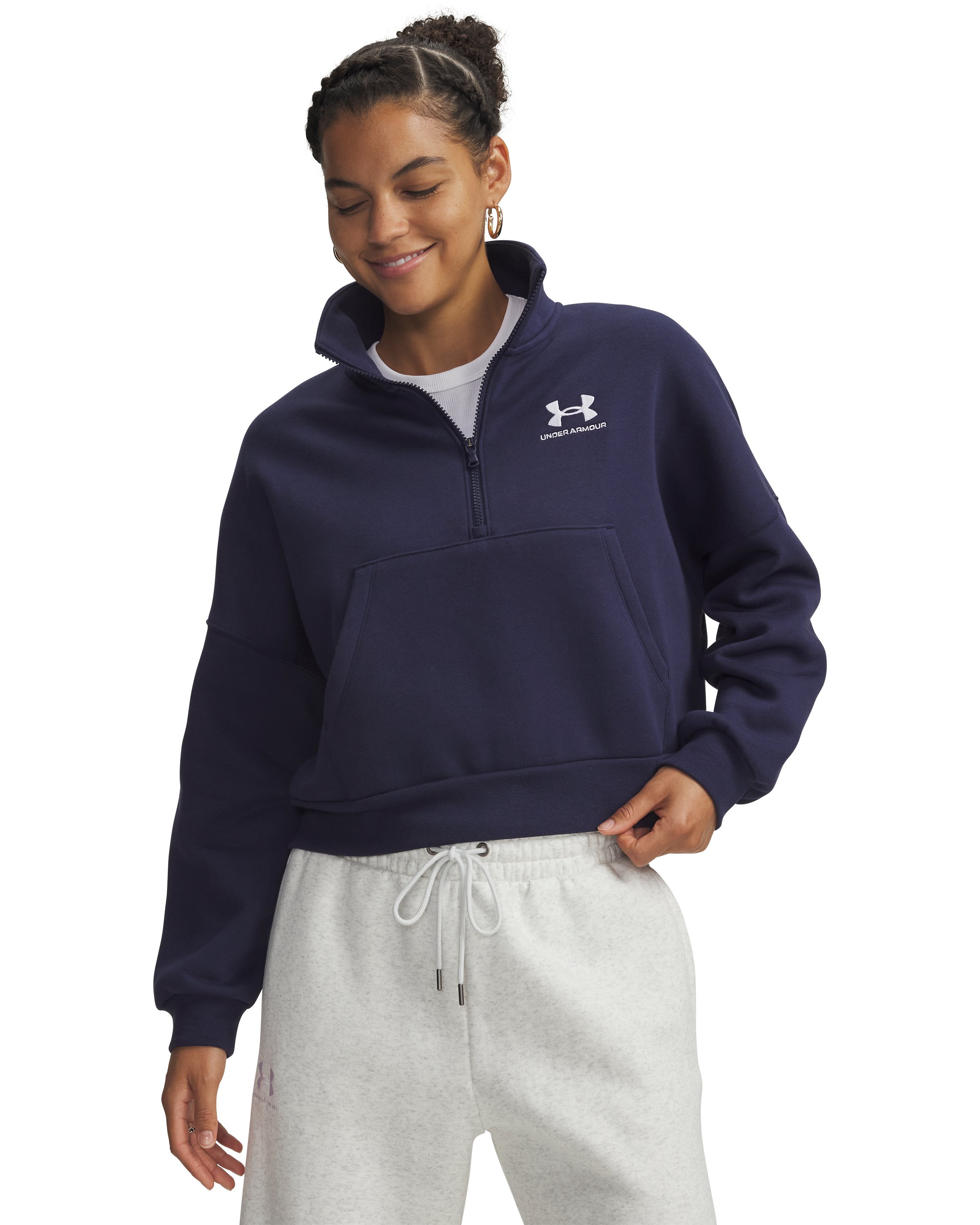 UA Icon Fleece Women's Oversized Zip 10