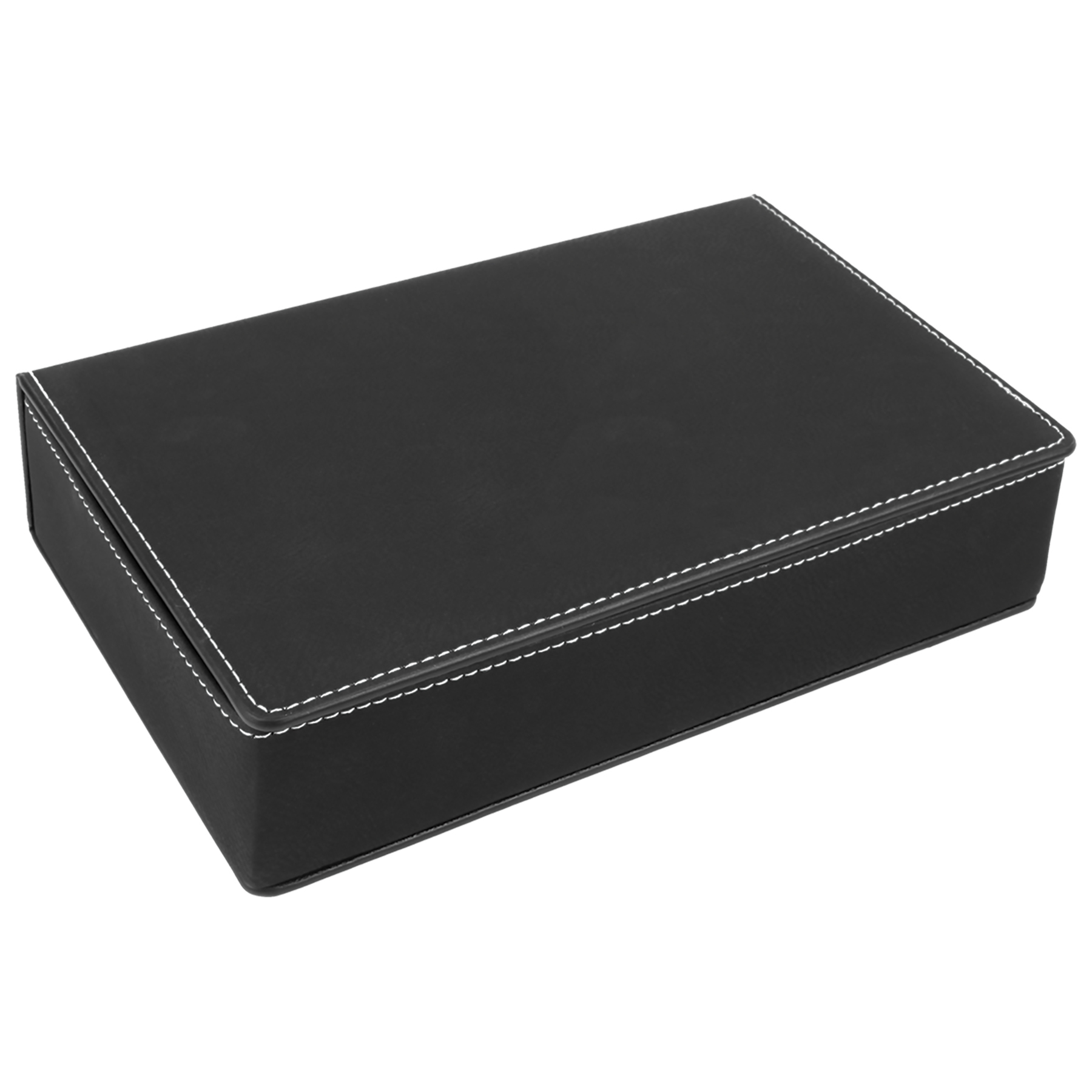 6oz. Black Stainless Steel Flask Gift Set w/ Leatherette Gift Box 4