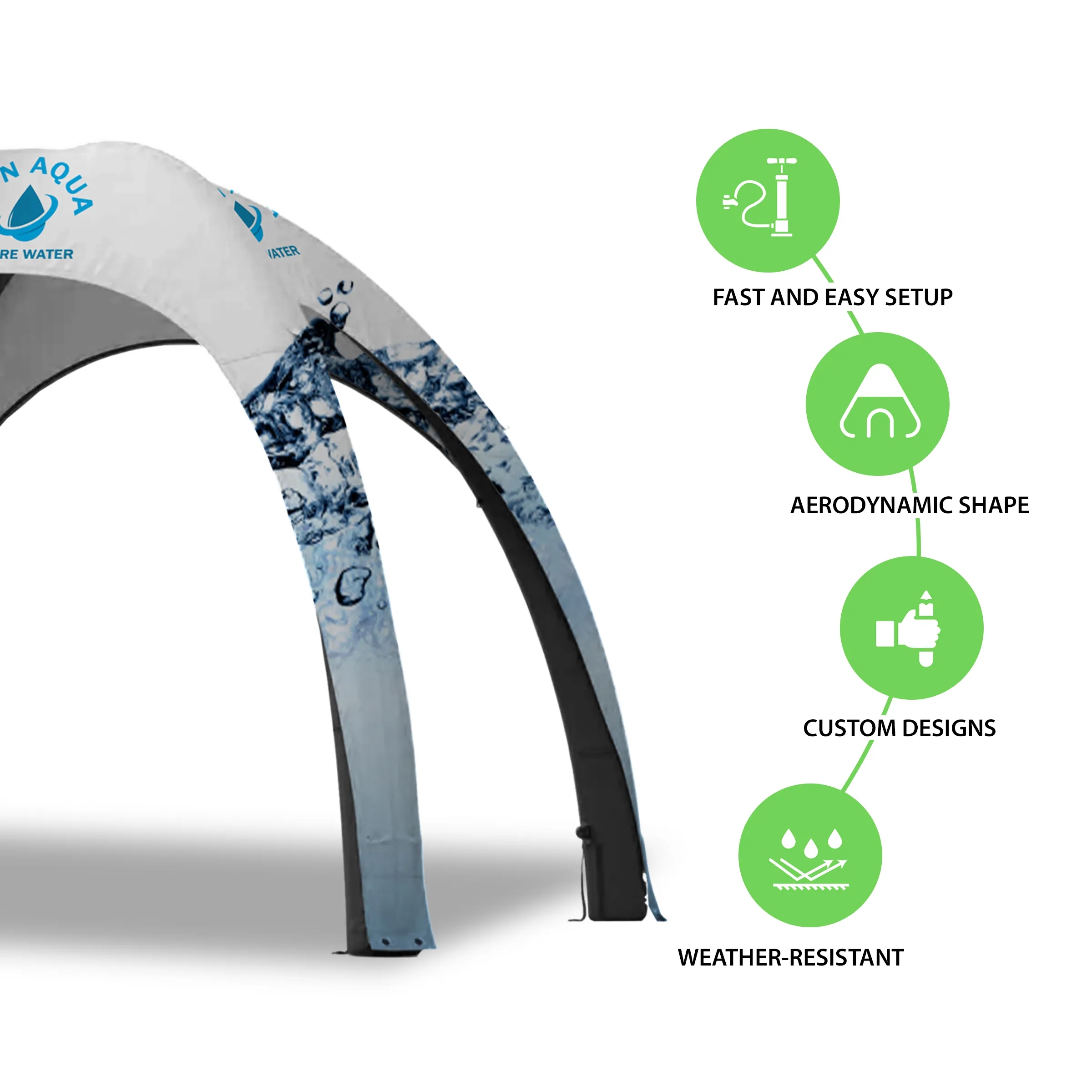 16' Custom Inflatable Spider Tent with 4 legs with Canopy 6