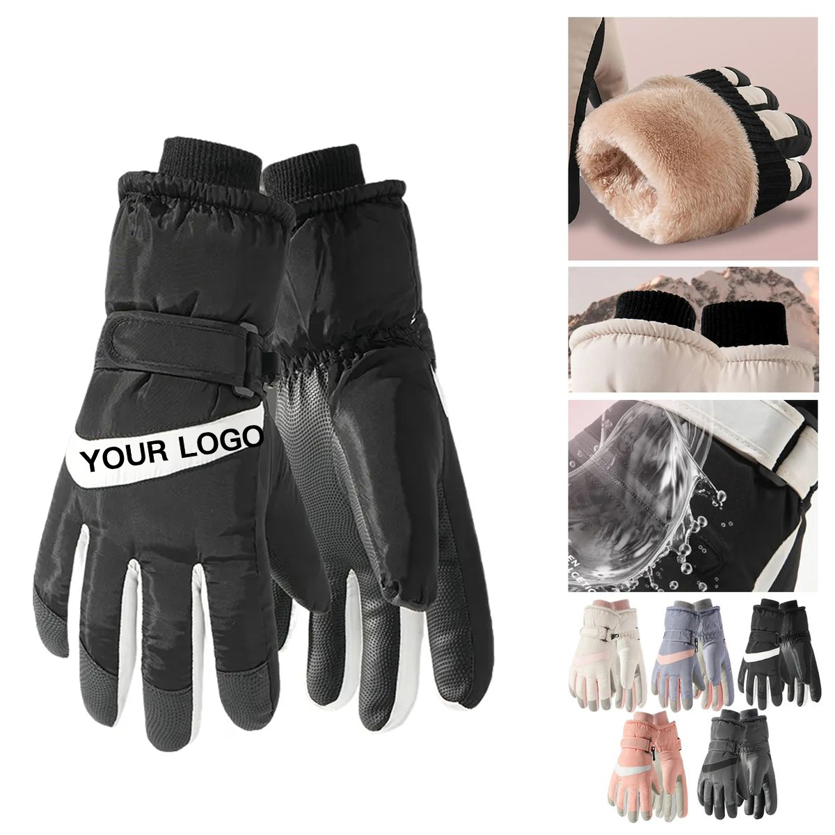 Waterproof Ski Gloves With Touchscreen Fingertips 2